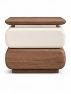The Solvane Side Table — Modern Bedside Table with 2 Drawers & amp; Smart LED