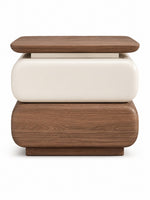 The Solvane Side Table — Modern Bedside Table with 2 Drawers & amp; Smart LED