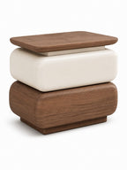 The Solvane Side Table — Modern Bedside Table with 2 Drawers & amp; Smart LED