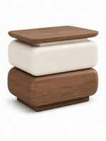 The Solvane Side Table — Modern Bedside Table with 2 Drawers & amp; Smart LED