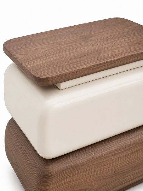 The Solvane Side Table — Modern Bedside Table with 2 Drawers & amp; Smart LED
