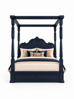 The Imperial Canopy Bed — Luxury Solid Wood Four-Poster Bed