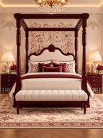 The Imperial Canopy Bed — Luxury Solid Wood Four-Poster Bed