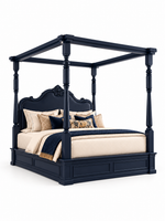 The Imperial Canopy Bed — Luxury Solid Wood Four-Poster Bed