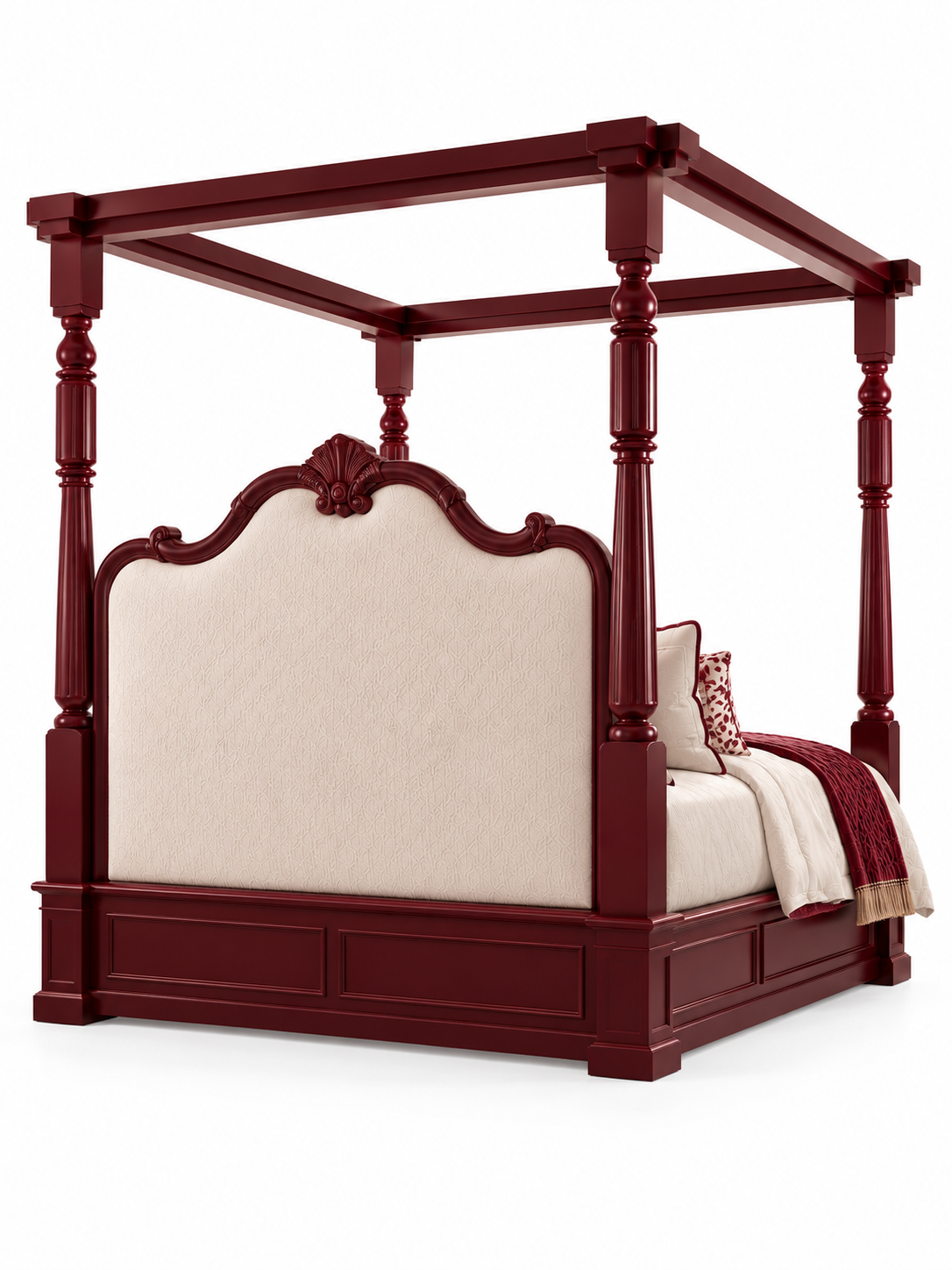 The Imperial Canopy Bed — Luxury Solid Wood Four-Poster Bed