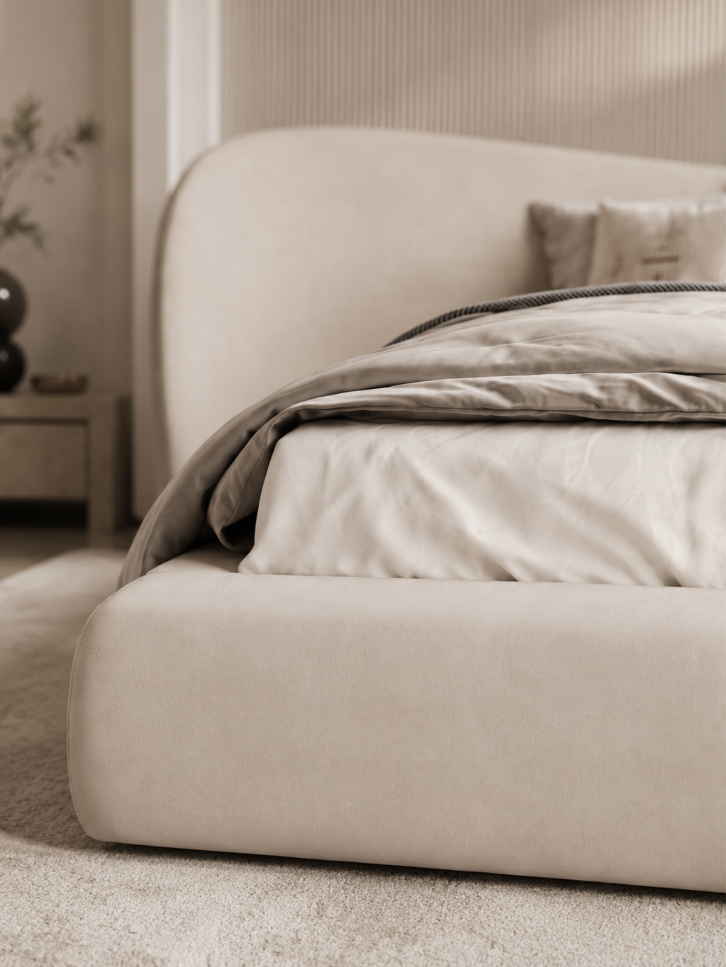 The Bravelle Bed — Luxury Upholstered Platform Bed