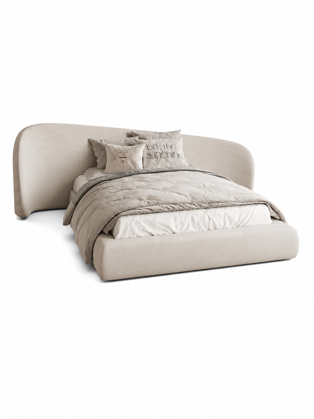 The Bravelle Bed — Luxury Upholstered Platform Bed