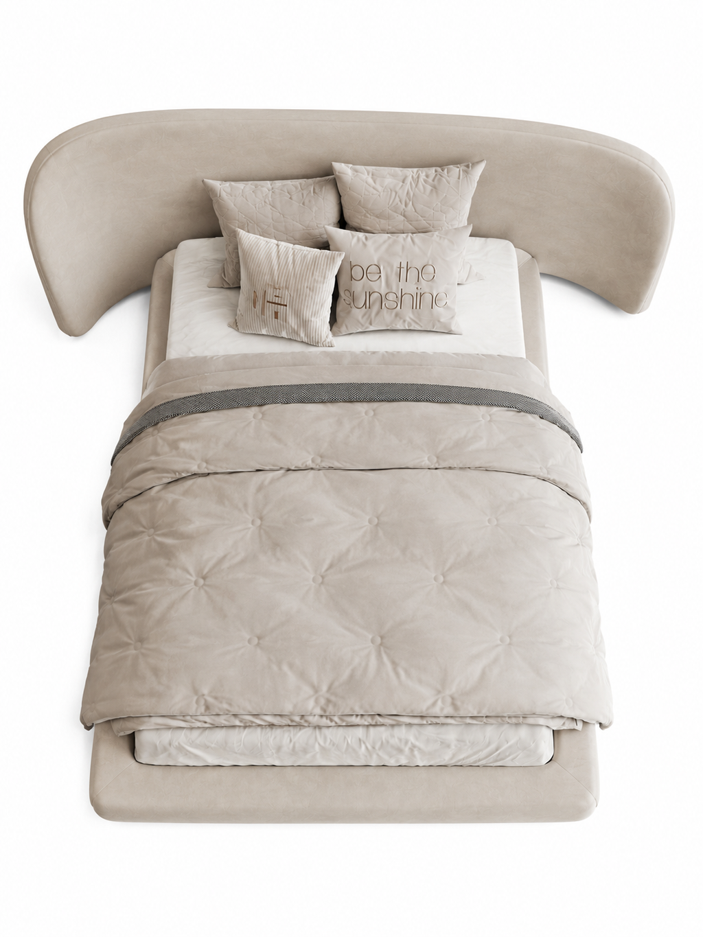 The Bravelle Bed — Luxury Upholstered Platform Bed