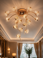 The Kalviera Bloom Chandelier — Luxury Crystal Floral Vine Ceiling Light