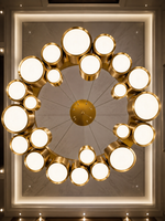 The Orion Chandelier — Luxury Modern Gold LED Statement Chandelier