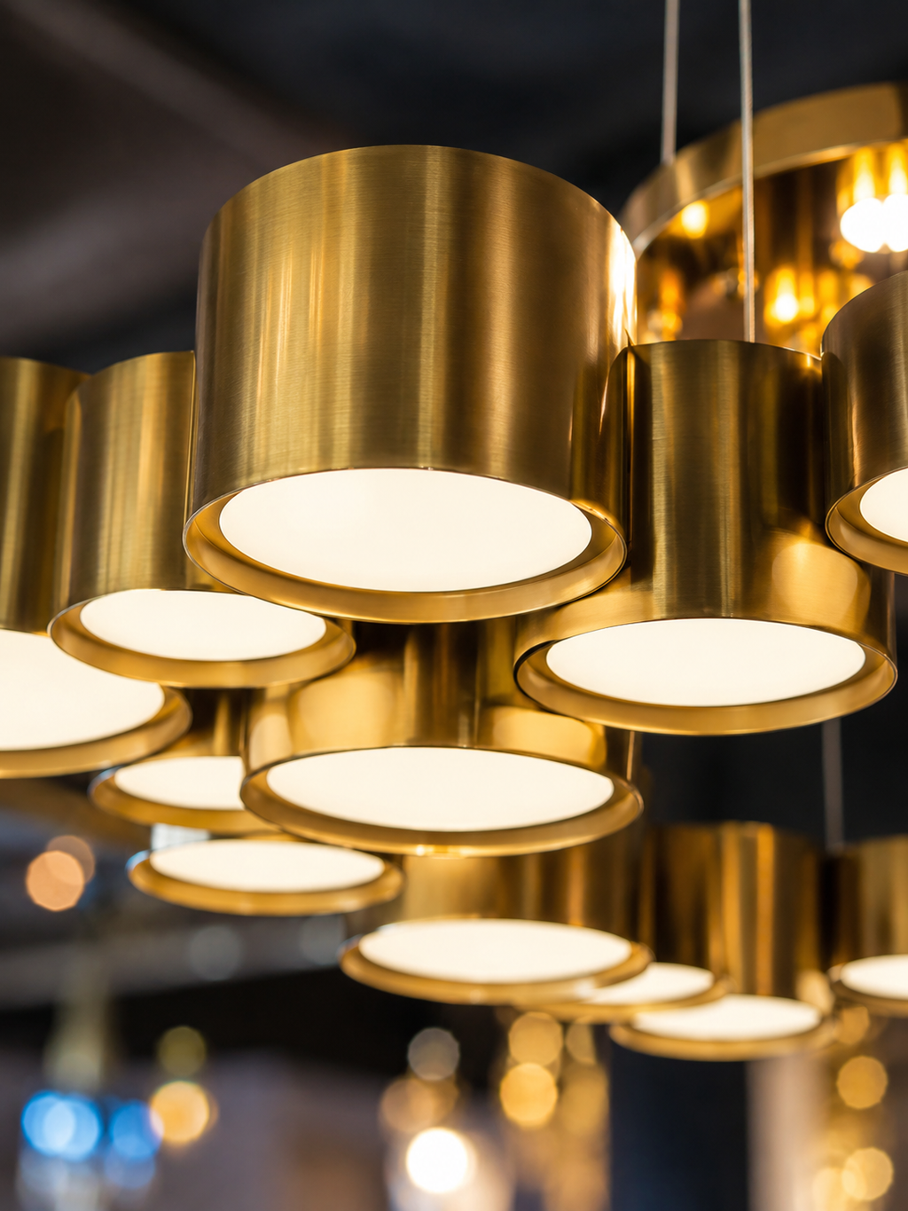 The Orion Chandelier — Luxury Modern Gold LED Statement Chandelier