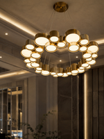 The Orion Chandelier — Luxury Modern Gold LED Statement Chandelier