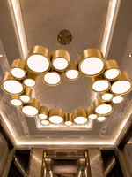 The Orion Chandelier — Luxury Modern Gold LED Statement Chandelier