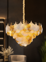 The Ginkgo Chandelier — Luxury Gold Leaf Designer Chandelier