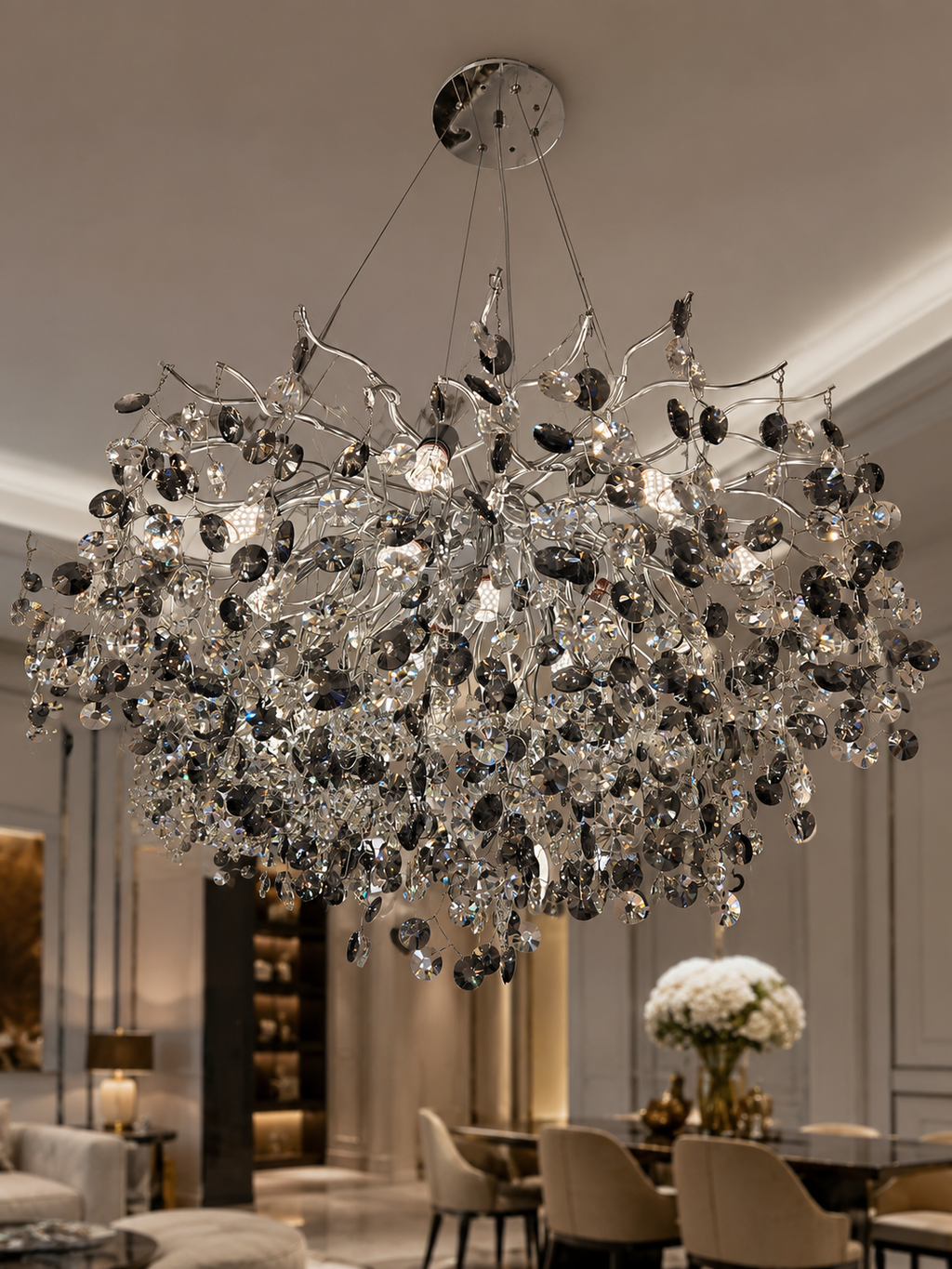 The Stellaris Chandelier — Luxury Contemporary Crystal Branch Chandelier