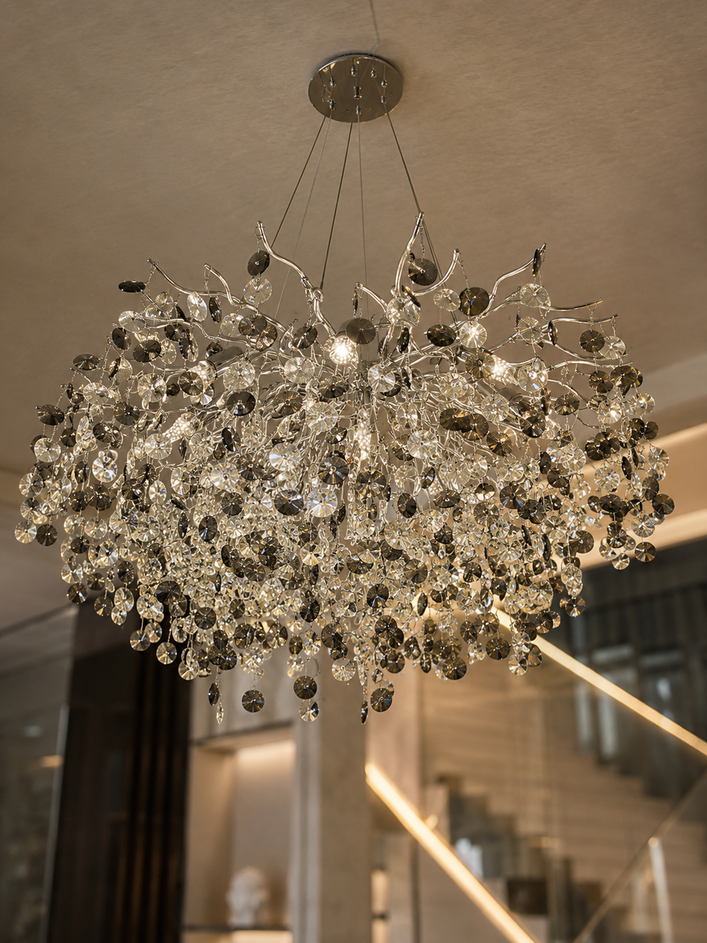 The Stellaris Chandelier — Luxury Contemporary Crystal Branch Chandelier