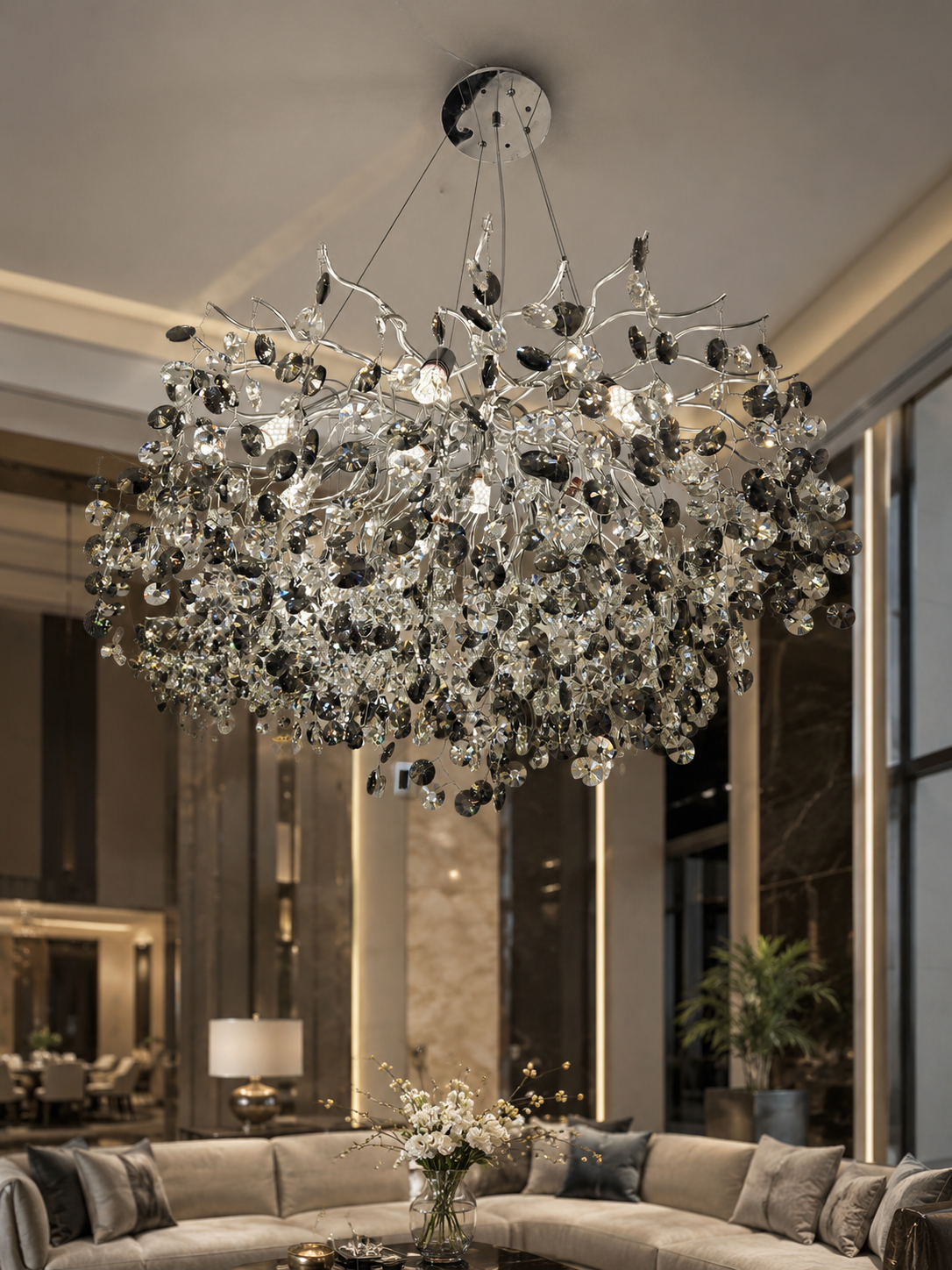 The Stellaris Chandelier — Luxury Contemporary Crystal Branch Chandelier