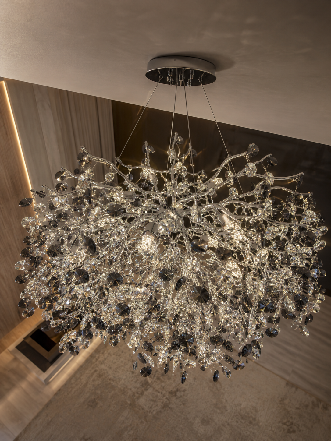 The Stellaris Chandelier — Luxury Contemporary Crystal Branch Chandelier