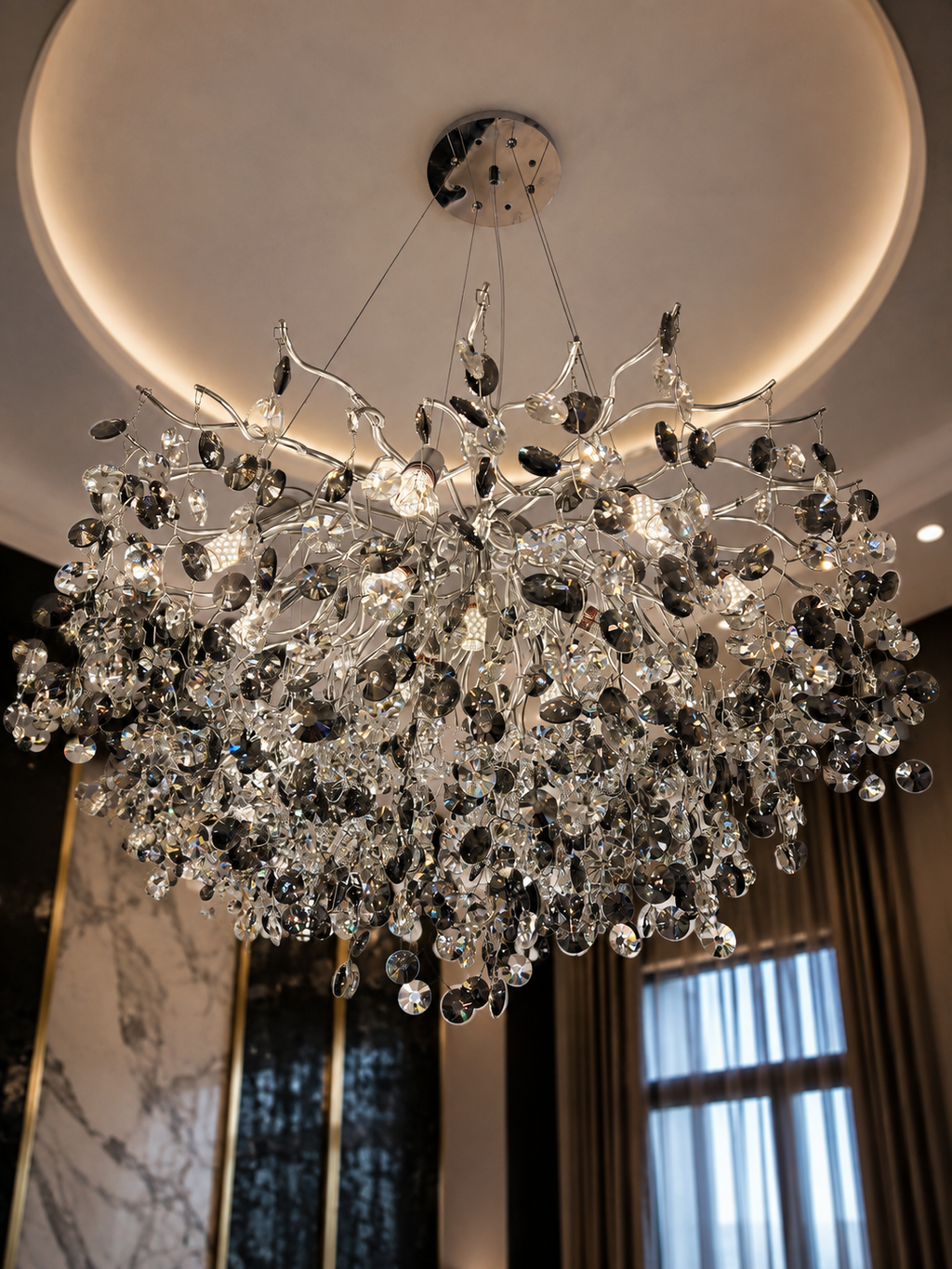 The Stellaris Chandelier — Luxury Contemporary Crystal Branch Chandelier