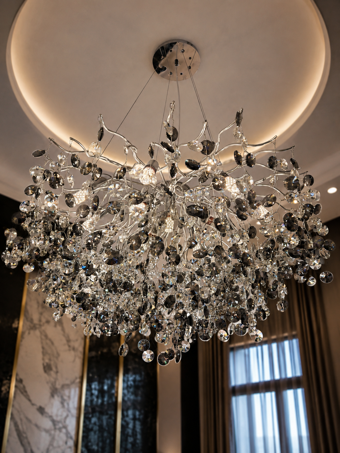 The Stellaris Chandelier — Luxury Contemporary Crystal Branch Chandelier