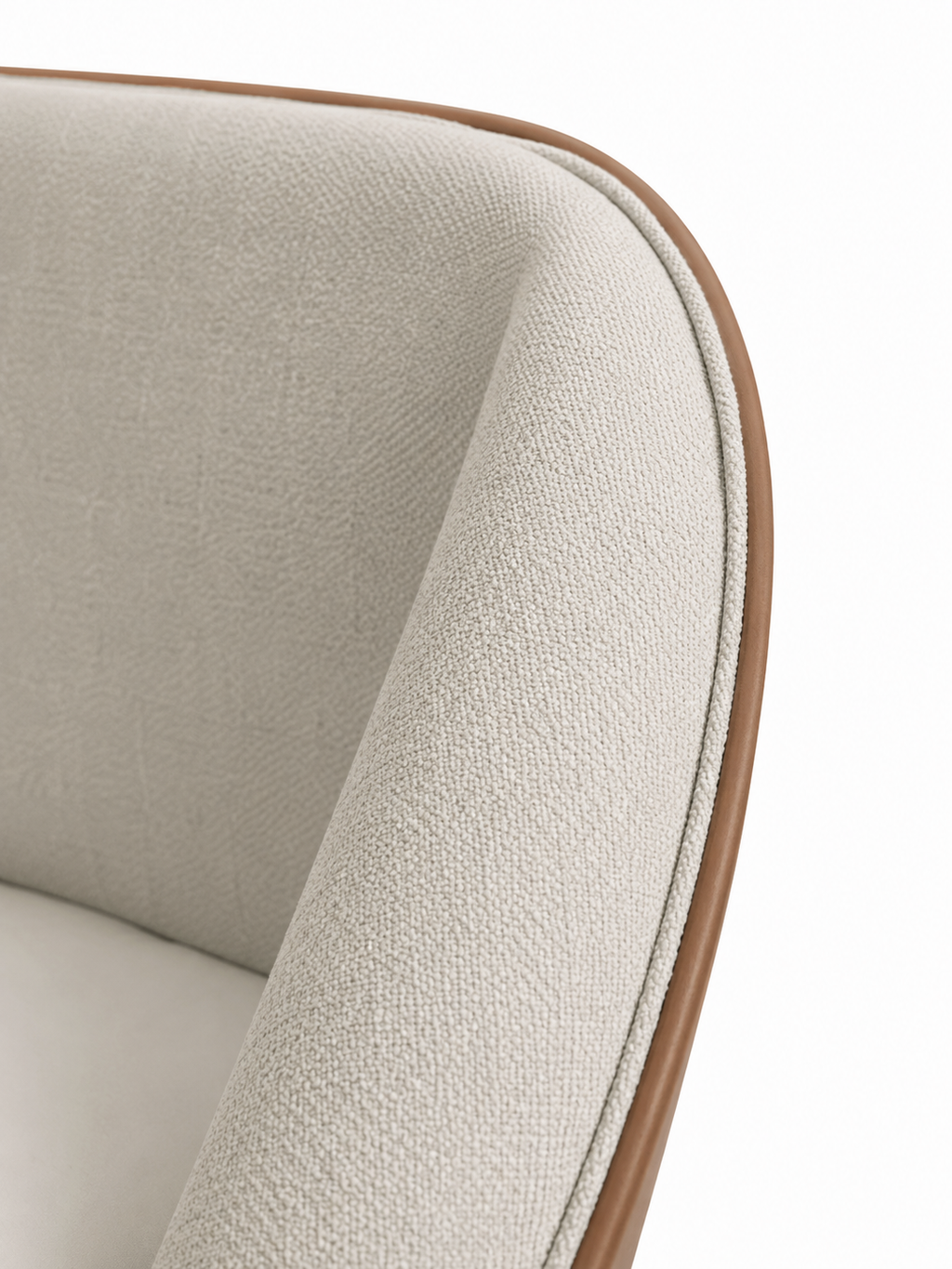 The Orelisse Bed — Luxury Curved Upholstered Bed with Wraparound Headboard