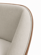 The Orelisse Bed — Luxury Curved Upholstered Bed with Wraparound Headboard