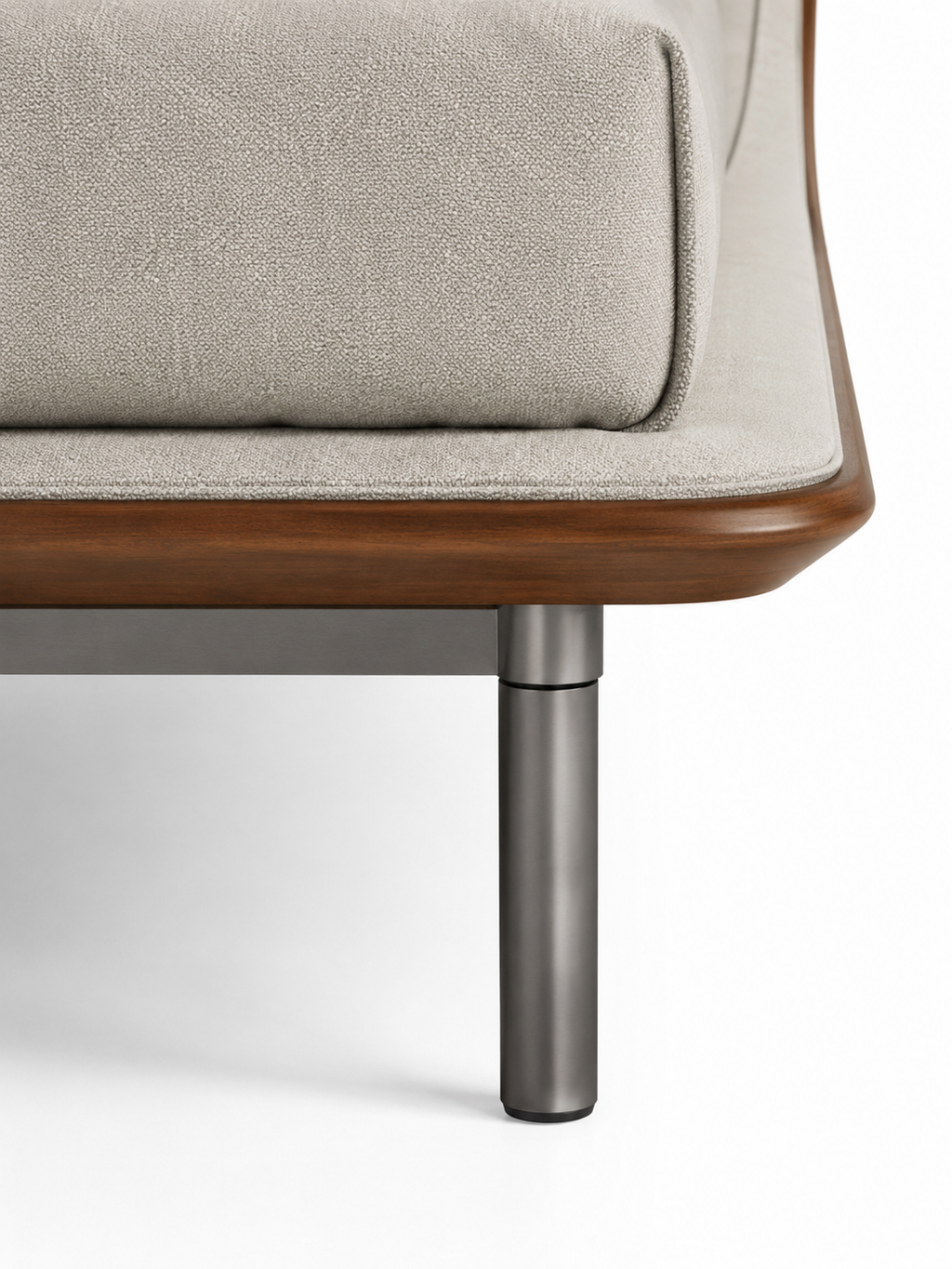 The Orelisse Bed — Luxury Curved Upholstered Bed with Wraparound Headboard