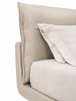 The Caldrisse Bed — Luxury Floating Upholstered Bed with Dual-Cushion Headboard