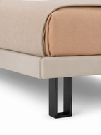 The Caldrisse Bed — Luxury Floating Upholstered Bed with Dual-Cushion Headboard
