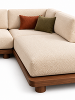The Kervona Sofa — Luxury Modern L-Shaped Bouclé Fabric Sofa
