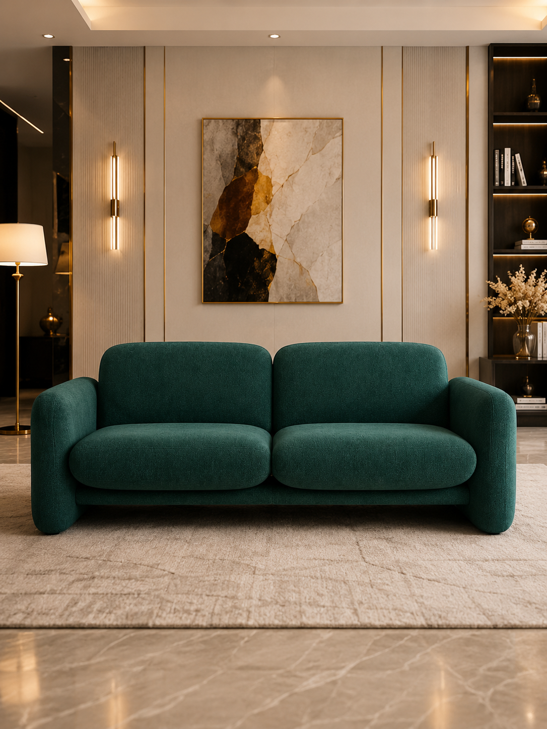 Ecru Trendy Modular Classic Sofa