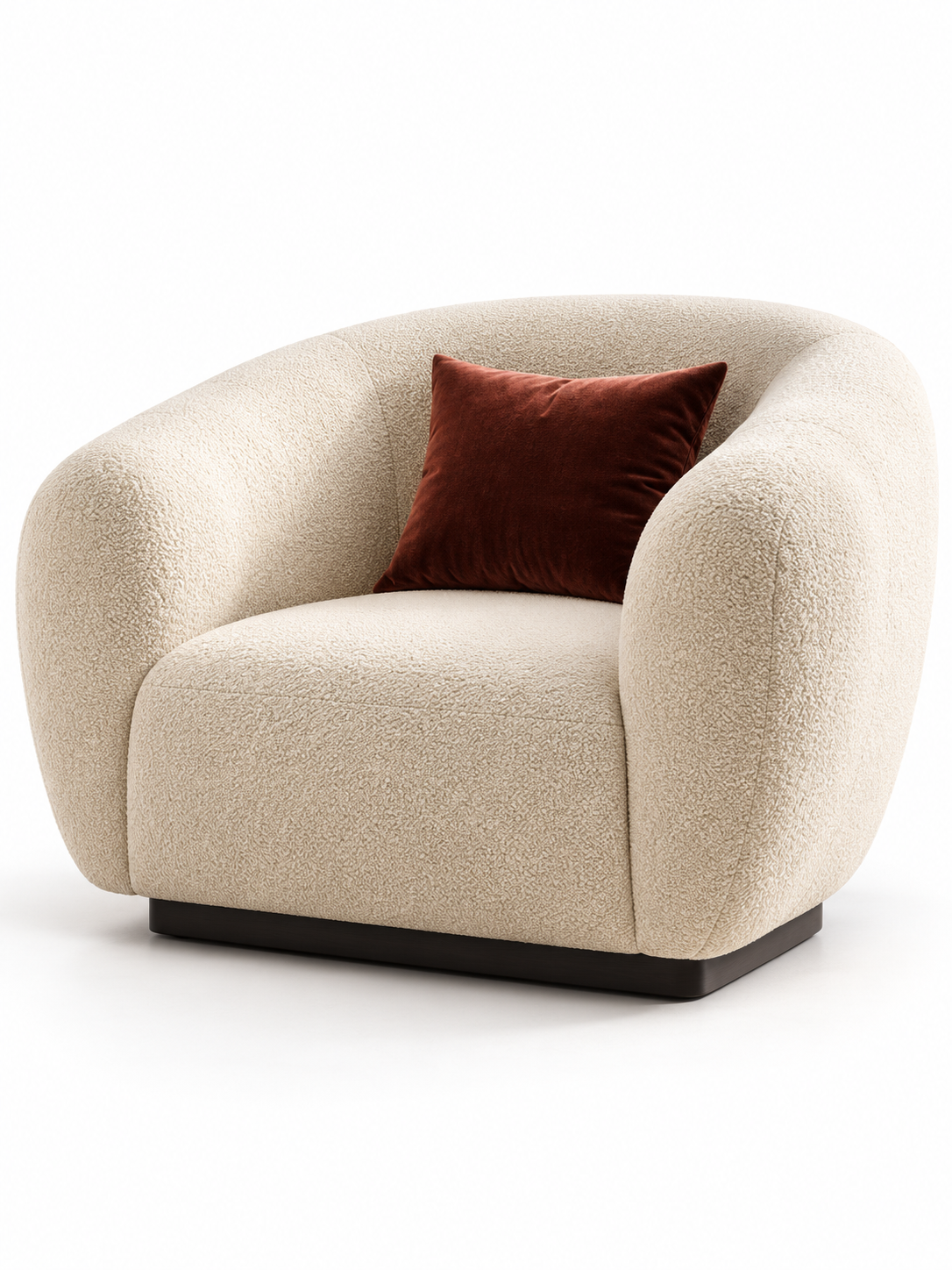 The Ovelora Sofa — Luxury Curved Bouclé Designer Sofa