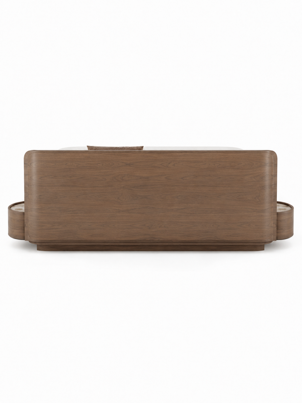 The Lucento Bed — Luxury Solid Wood Upholstered Bed