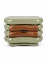 The Orlena Sculpted Bedside Table — Luxury Modern Nightstand with Single Drawer Storage