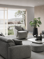 The Aurenza Sofa — Luxury Bouclé Fabric Sofa Set