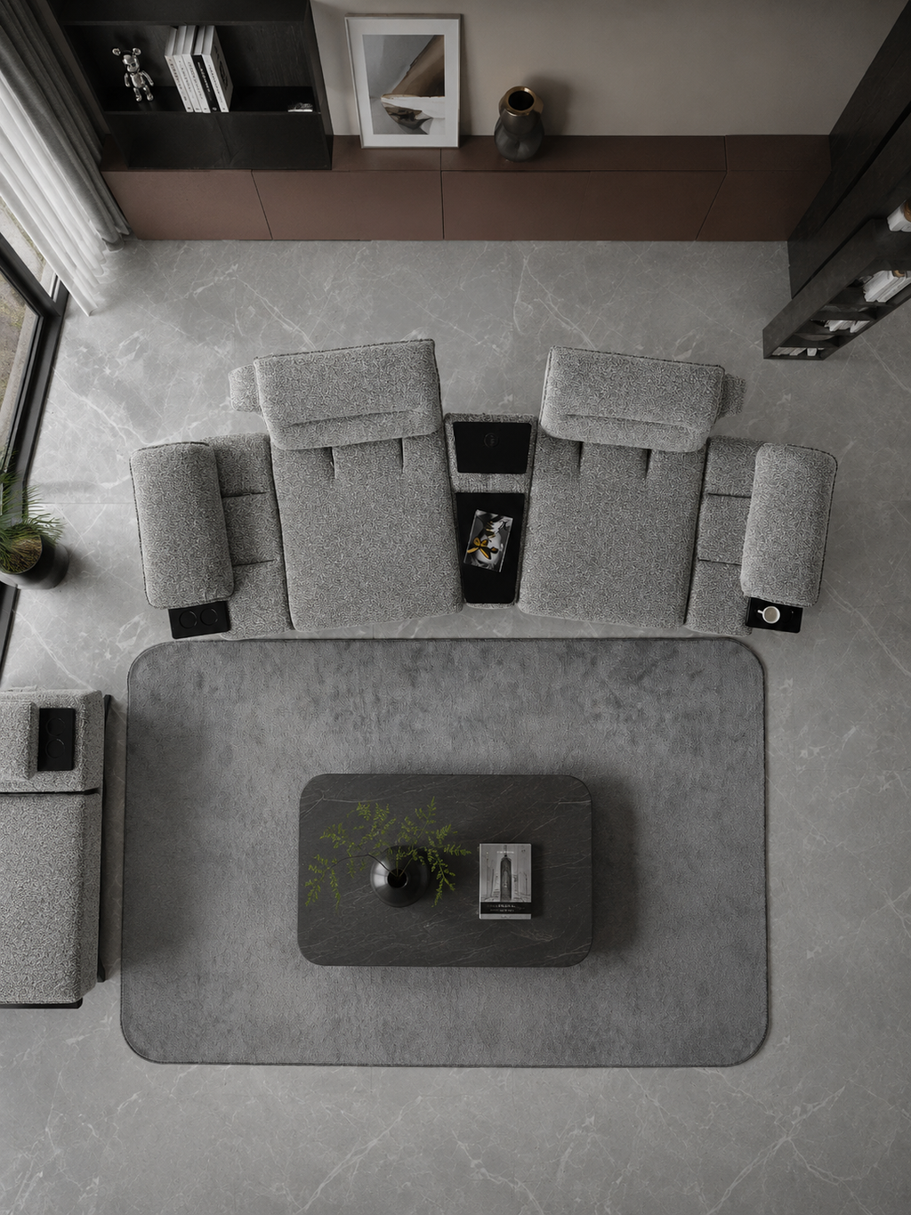 The Aurenza Sofa — Luxury Bouclé Fabric Sofa Set