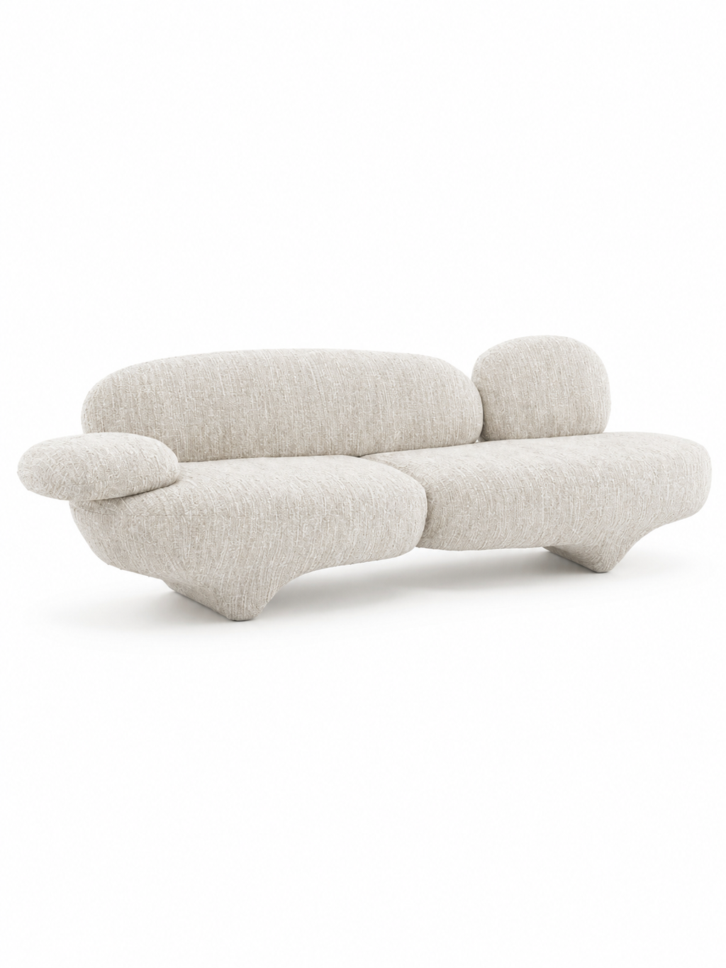 The Avelo Sofa Set — Luxury Organic Curved Living Room Sofa
