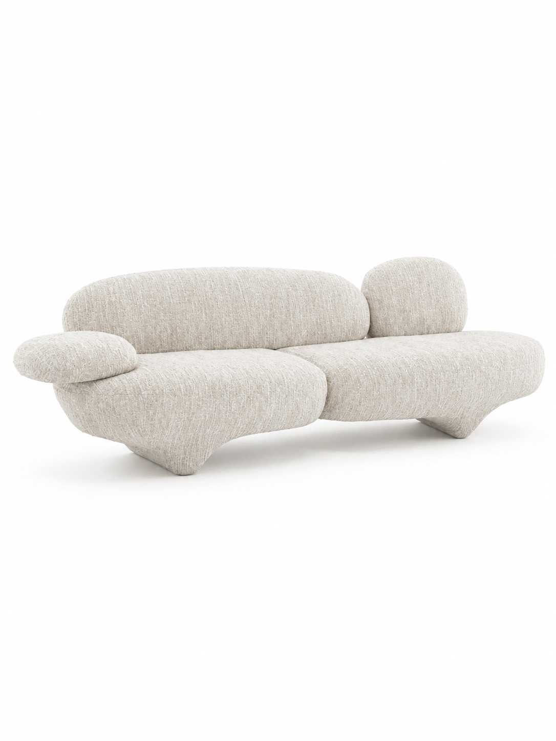The Avelo Sofa Set — Luxury Organic Curved Living Room Sofa