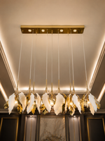 The Seraphine Gleam — Luxury Botanical Gold Chandelier