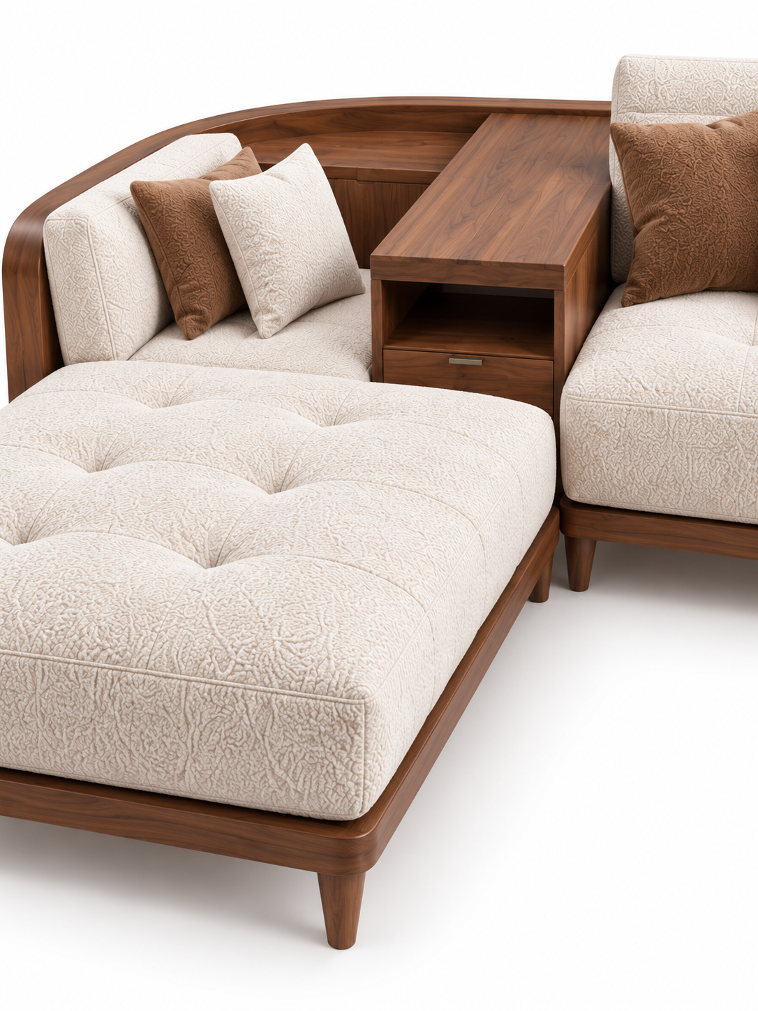 The Iverra Sofa — Luxury Solid Wood Lounge Sofa