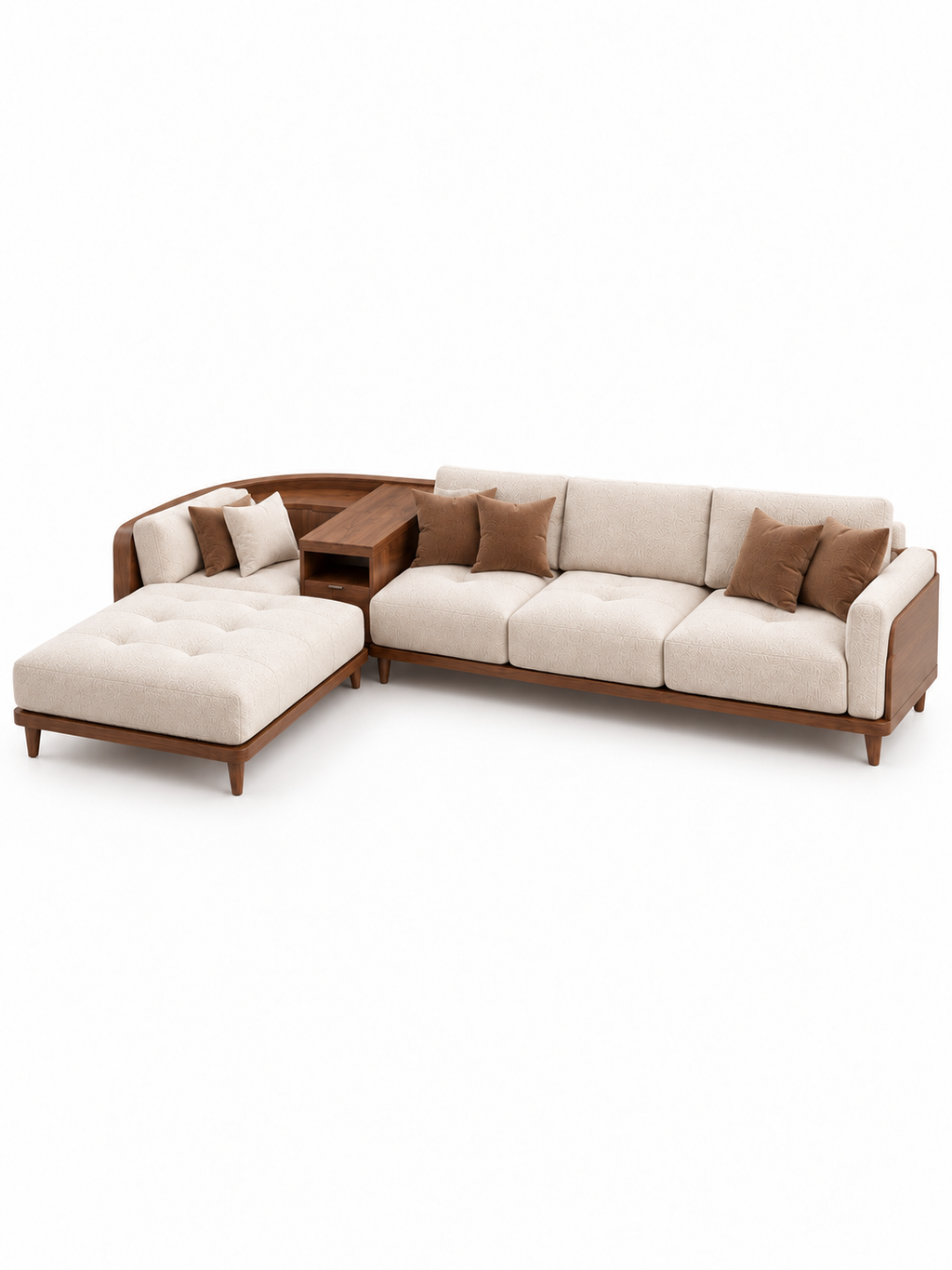 The Iverra Sofa — Luxury Solid Wood Lounge Sofa