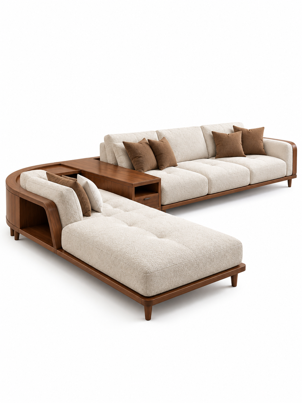 The Iverra Sofa — Luxury Solid Wood Lounge Sofa