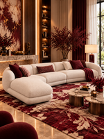 The Invara Sofa — Luxury Curved Upholstered Sectional Sofa