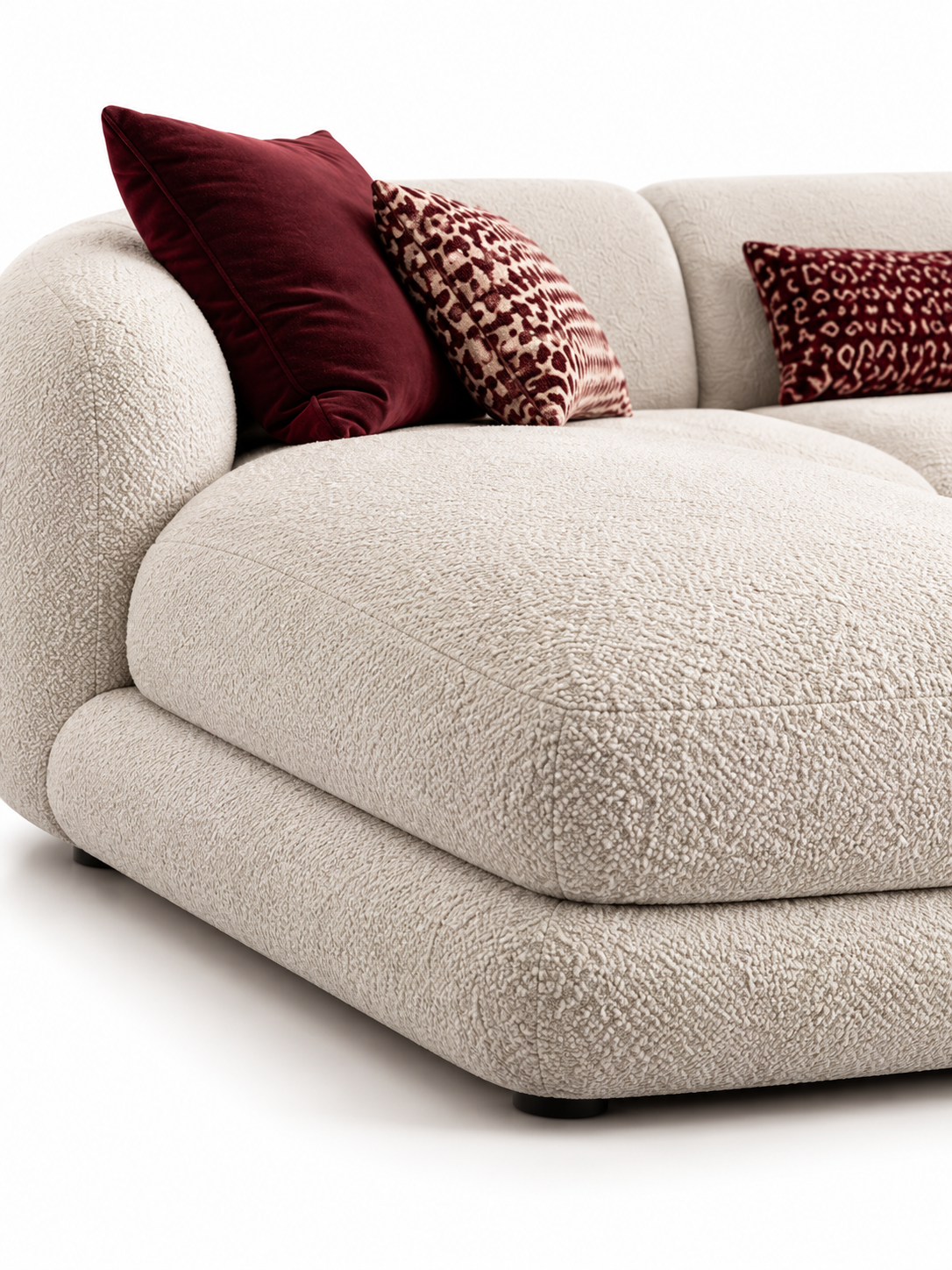 The Invara Sofa — Luxury Curved Upholstered Sectional Sofa