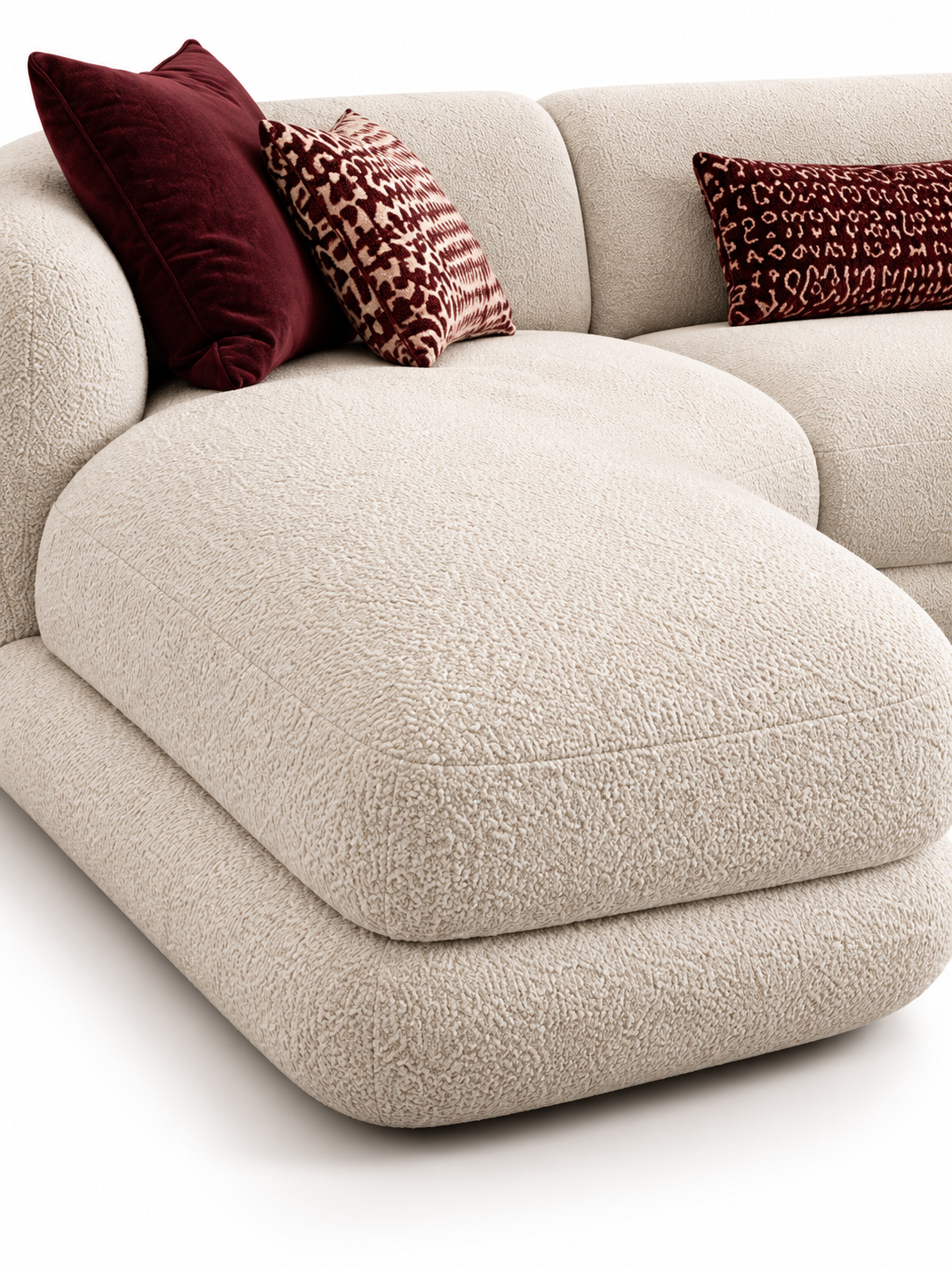 The Invara Sofa — Luxury Curved Upholstered Sectional Sofa