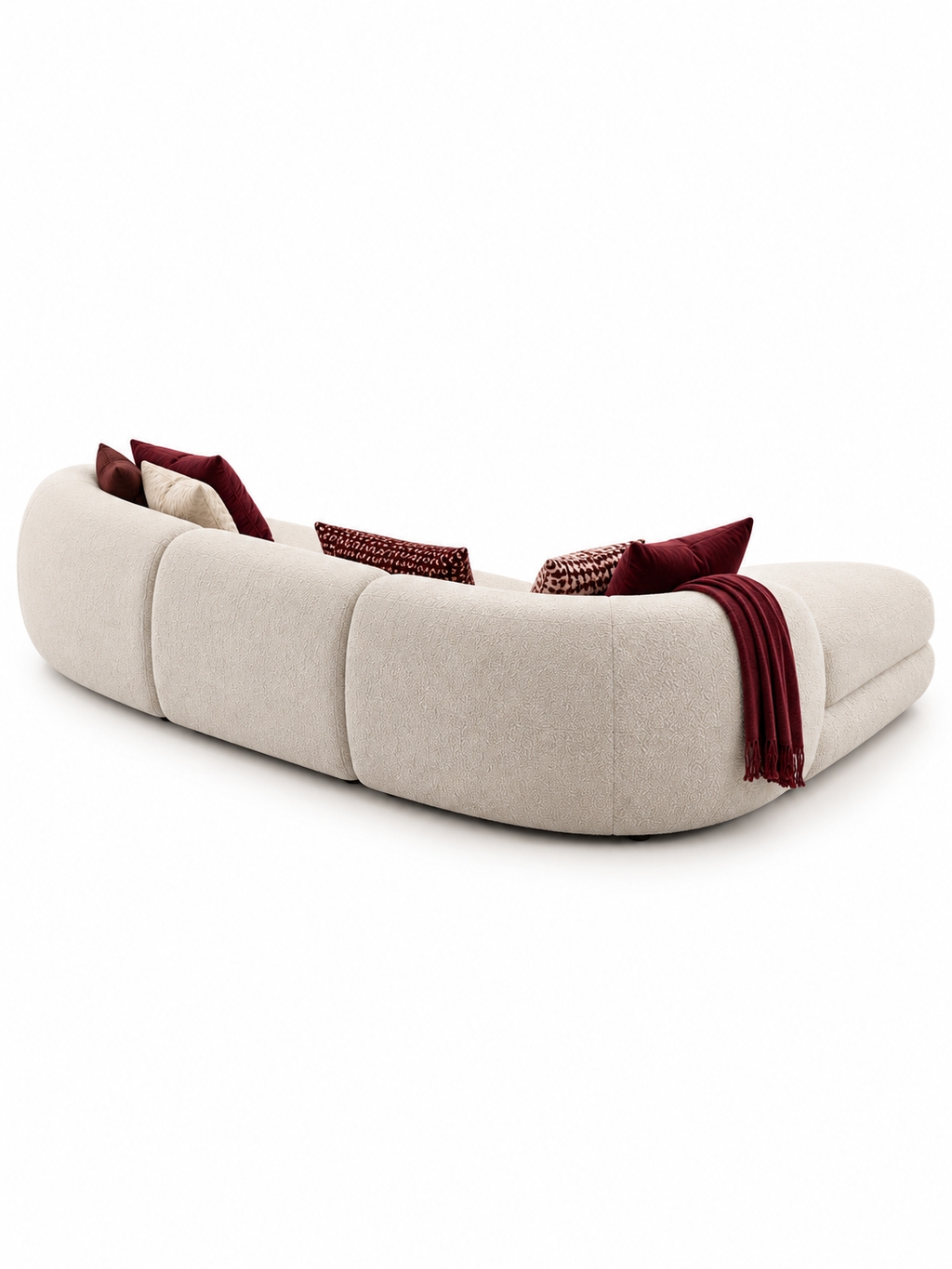 The Invara Sofa — Luxury Curved Upholstered Sectional Sofa