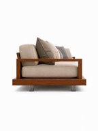 The Maven Sofa — Luxury Modern Wooden Sofa for Living Room