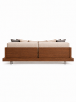 The Maven Sofa — Luxury Solid Teak Wood 3 Seater Sofa