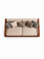 The Maven Sofa — Luxury Modern Wooden Sofa for Living Room