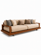 The Maven Sofa — Luxury Modern Wooden Sofa for Living Room